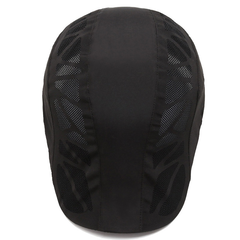 Breathable Summer Flat Cap Mesh Hat Adjustable Newsboy Beret Ivy Cap Unisex Cabbie Cap - Image 4