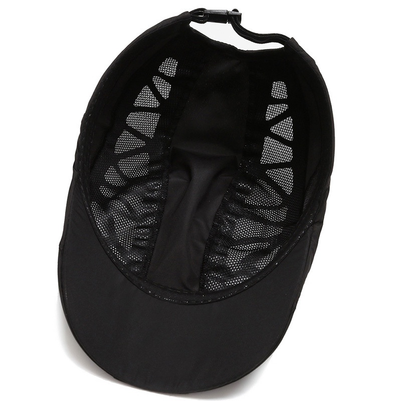 Breathable Summer Flat Cap Mesh Hat Adjustable Newsboy Beret Ivy Cap Unisex Cabbie Cap - Image 5