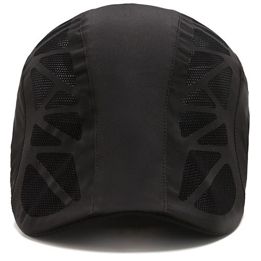 Breathable Summer Flat Cap Mesh Hat Adjustable Newsboy Beret Ivy Cap Unisex Cabbie Cap - Image 10