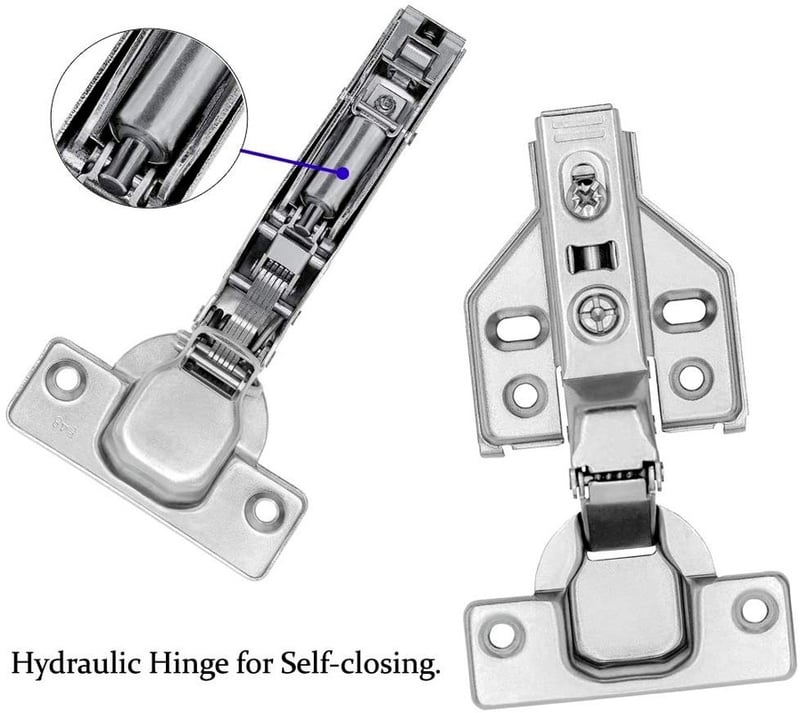 Frameless Cabinet Door Concealed Hinges Soft-Close European Inset Stainless - Image 3