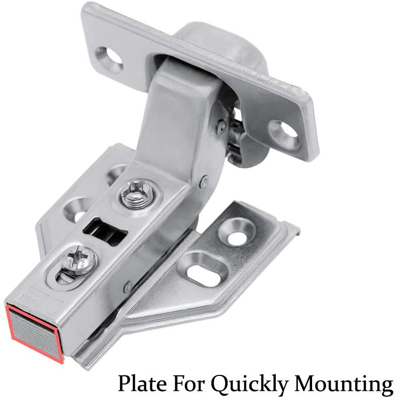 Frameless Cabinet Door Concealed Hinges Soft-Close European Inset Stainless - Image 5
