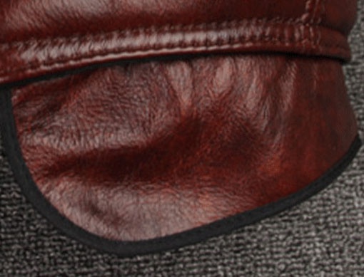 Men's Real Cowhide Leather Cap Winter Hat Thicker Warm Leather Berets Ivy Cabbie Cap Leather Ear Flaps Cap Hunting Cap - Image 11