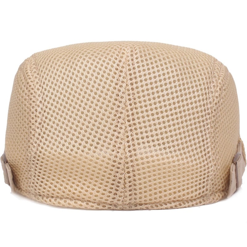 Men Mesh Flat Cap Adjustable Breathable Summer Newsboy Hat Beret Cabbie Ivy Hat Gatsby Newsboy Hat for Driving Hunting(One Size) - Image 11