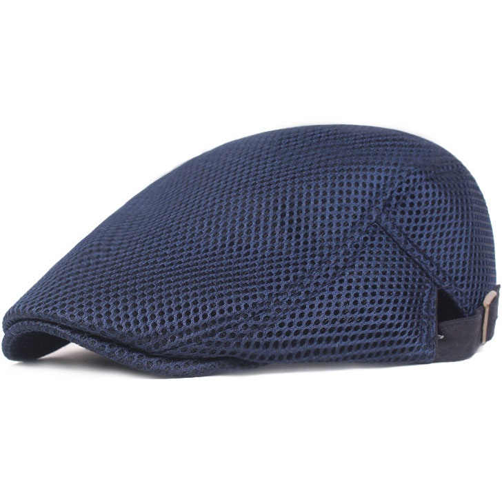 Men Mesh Flat Cap Adjustable Breathable Summer Newsboy Hat Beret Cabbie Ivy Hat Gatsby Newsboy Hat for Driving Hunting(One Size) - Image 6