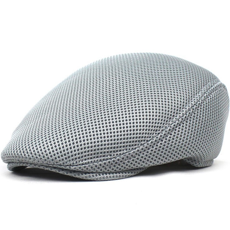 Men Mesh Flat Cap Breathable Summer Newsboy Hat Beret Cabbie Ivy Hat Gatsby Newsboy Hat for Driving Hunting Cap - Image 2