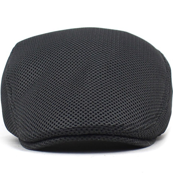 Men Mesh Flat Cap Breathable Summer Newsboy Hat Beret Cabbie Ivy Hat Gatsby Newsboy Hat for Driving Hunting Cap - Image 11
