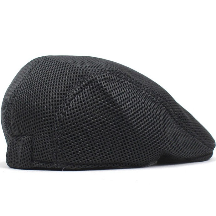 Men Mesh Flat Cap Breathable Summer Newsboy Hat Beret Cabbie Ivy Hat Gatsby Newsboy Hat for Driving Hunting Cap - Image 12