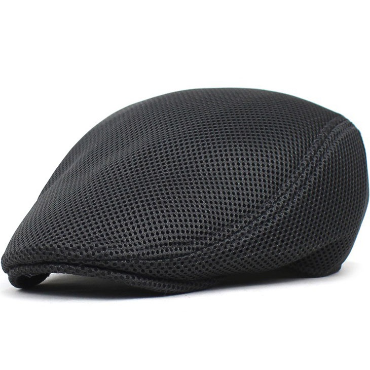 Men Mesh Flat Cap Breathable Summer Newsboy Hat Beret Cabbie Ivy Hat Gatsby Newsboy Hat for Driving Hunting Cap - Image 5