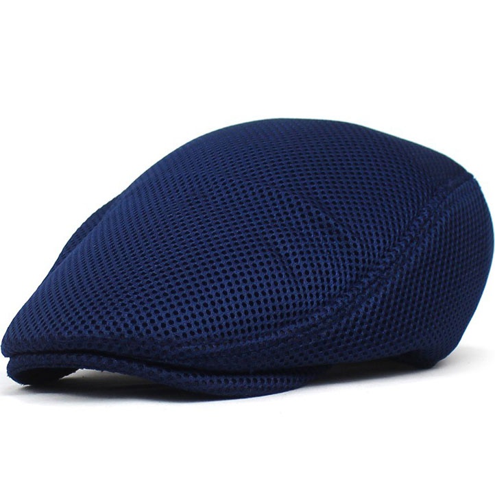 Men Mesh Flat Cap Breathable Summer Newsboy Hat Beret Cabbie Ivy Hat Gatsby Newsboy Hat for Driving Hunting Cap - Image 6