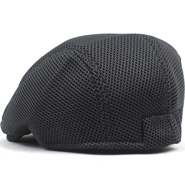 Men Mesh Flat Cap Breathable Summer Newsboy Hat Beret Cabbie Ivy Hat Gatsby Newsboy Hat for Driving Hunting Cap - Image 10