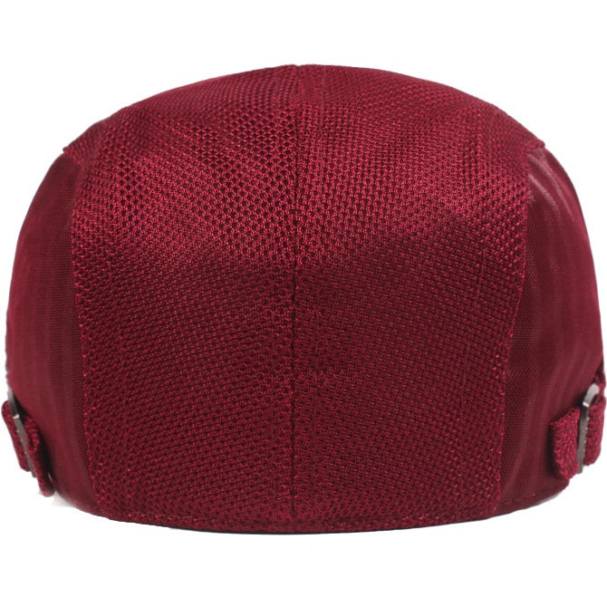 Men Striped Mesh Flat Cap Adjustable Breathable Summer Newsboy Hat Beret Cabbie Ivy Hat Gatsby Newsboy Hat for Driving Hunting Cap - Image 8