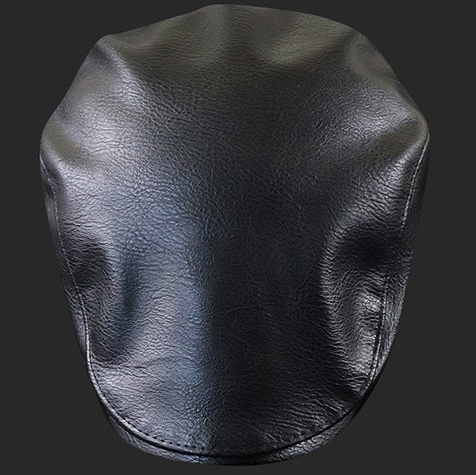 Men's Leather Beret Hunting Cap Trucker Leather Cap Mens Sports Hat - Image 7
