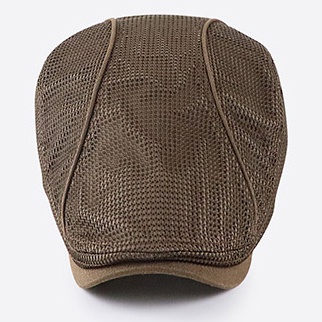 Summer Mesh Hat Cabbie Flat Cap Breathable Adjustable Newsboy Beret Ivy Cap Unisex - Image 11