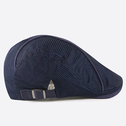 Summer Mesh Hat Cabbie Flat Cap Breathable Adjustable Newsboy Beret Ivy Cap Unisex - Image 12