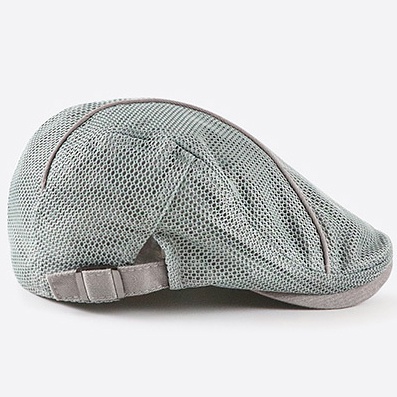 Summer Mesh Hat Cabbie Flat Cap Breathable Adjustable Newsboy Beret Ivy Cap Unisex - Image 13
