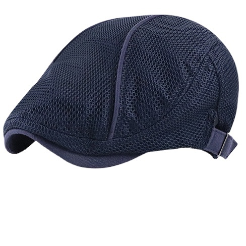 Summer Mesh Hat Cabbie Flat Cap Breathable Adjustable Newsboy Beret Ivy Cap Unisex - Image 18