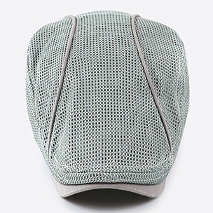 Summer Mesh Hat Cabbie Flat Cap Breathable Adjustable Newsboy Beret Ivy Cap Unisex - Image 8