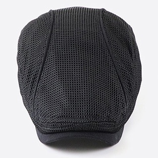 Summer Mesh Hat Cabbie Flat Cap Breathable Adjustable Newsboy Beret Ivy Cap Unisex - Image 9