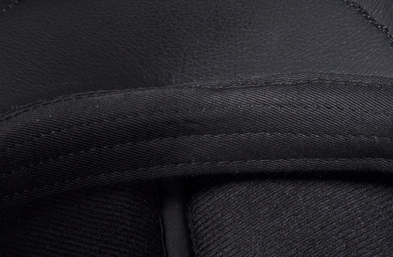 100% Real Genuine Leather Men's Hat Winter Warm Caps Baseball Cap Brand Newsboy Beret Hat  Hats Cowhide Cap