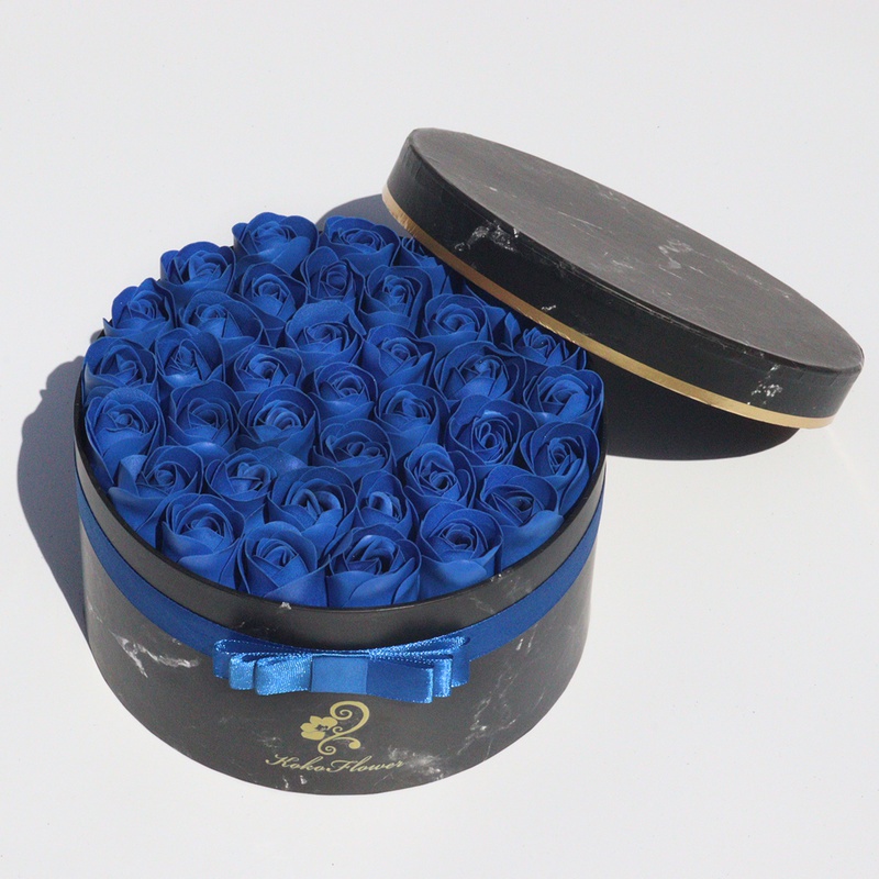 Rose Flowers Gift Box Soap Rose Flowers Round Gift Box Romantic Gift for Valentines Day Gifts Birthday Gifts Christmas Day Gifts Environmentally Friendly Materials - Image 8