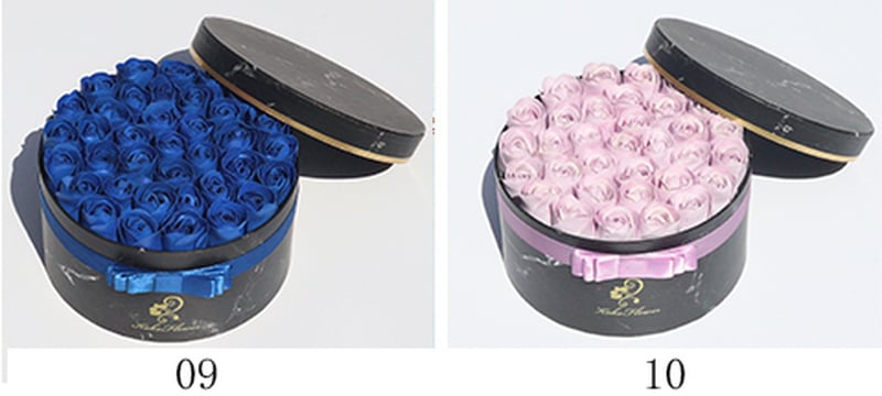 Rose Flowers Gift Box Soap Rose Flowers Round Gift Box Romantic Gift for Valentines Day Gifts Birthday Gifts Christmas Day Gifts Environmentally Friendly Materials - Image 17