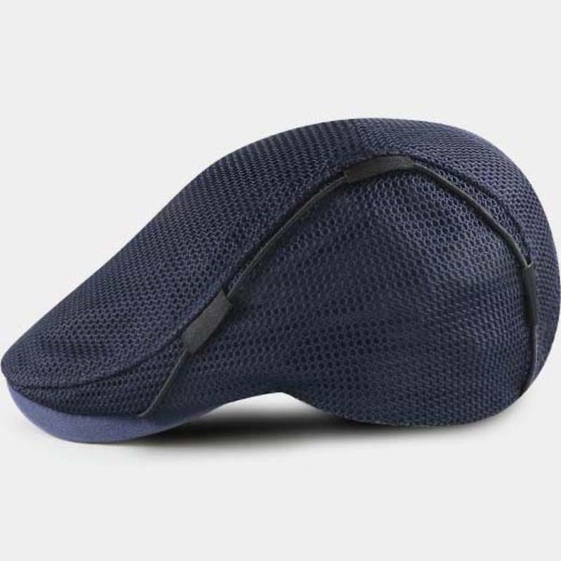 Mesh Cap Breathable Hat Men's Peaked Cap Sun Protection Sun Visor Wearing Rope Peaked Cap - Image 8