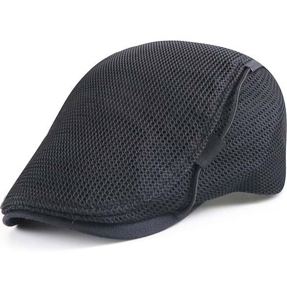 Mesh Cap Breathable Hat Men's Peaked Cap Sun Protection Sun Visor Wearing Rope Peaked Cap - Image 2