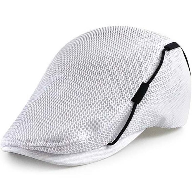 Mesh Cap Breathable Hat Men's Peaked Cap Sun Protection Sun Visor Wearing Rope Peaked Cap - Image 6