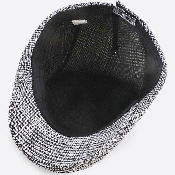 Peaked Cap Retro Literary Painter Plaid Beret Forward Hat Male Anti-sunshine - Image 6