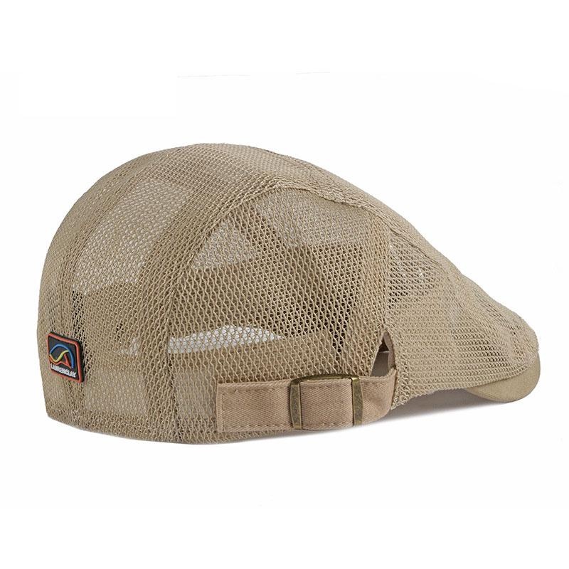 Children's Hat Breathable Mesh Summer Hat Adjustable Newsboy Beret Ivy Cap Cabbie Flat Cap - Image 8