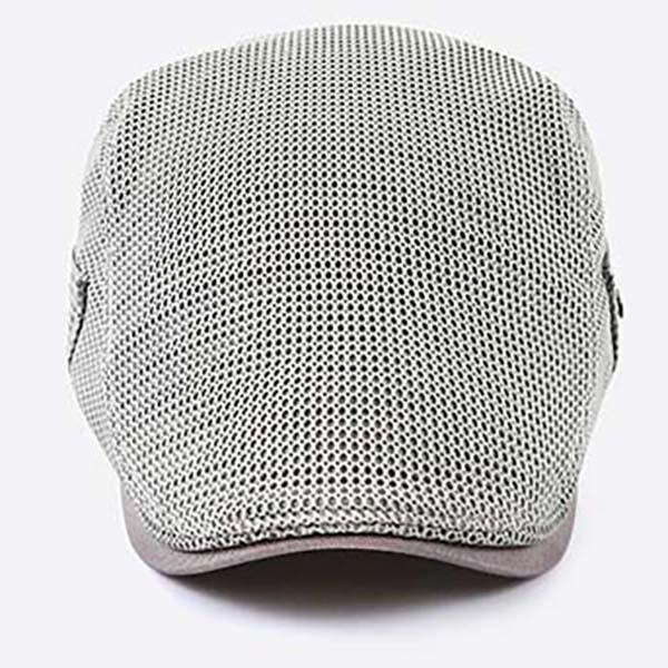 Stylish Unisex Breathable Mesh Cap - Adjustable Newsboy Beret Ivy Hat - Image 3