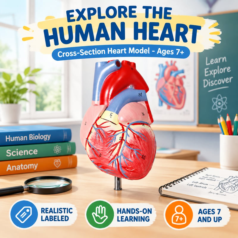 Human Heart Model Learning Resources Cross-Section Human Heart Model