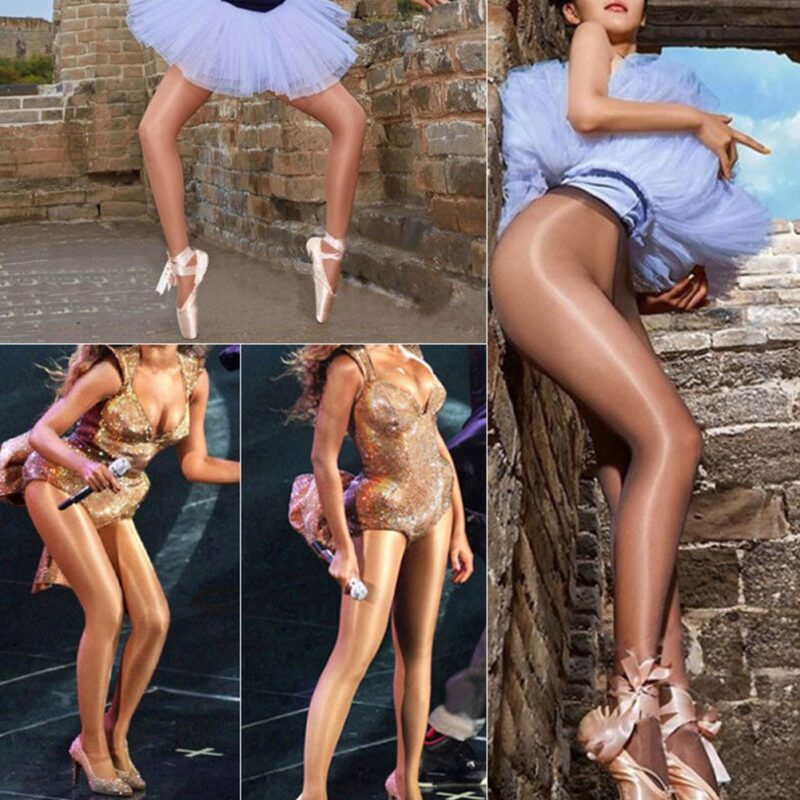 Women Sexy Fashion Sheer Stretch Tights Shiny Glossy Shaping Stockings 70D Oil Pantyhose
