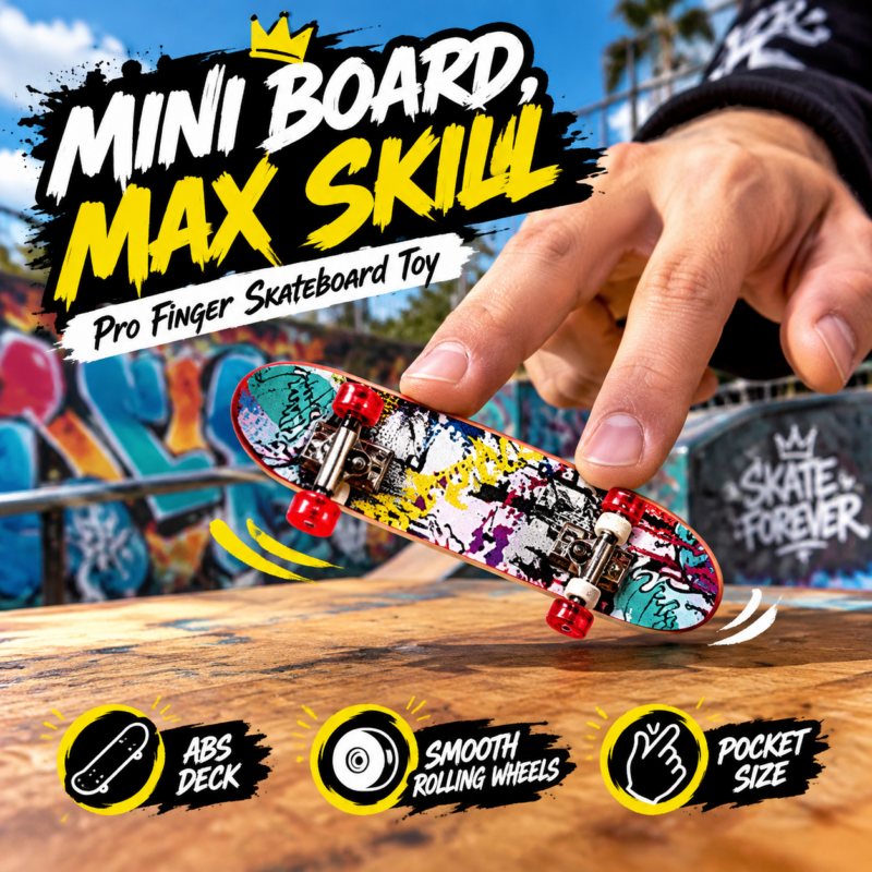 Exquisite DIY Toy Scrub Finger Skateboard